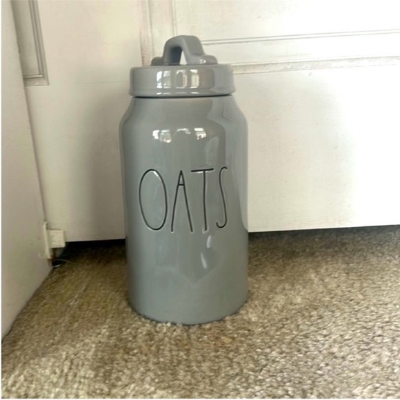 Rae Dunn Other - 2 for $40 Rae Dunn Vintage Oats Canister
Ceramic kitchen canister